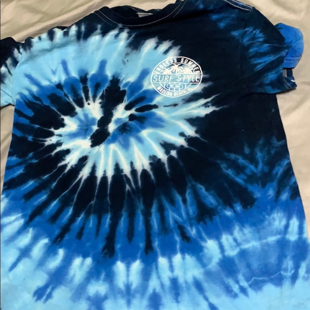 Surf style t-shirt tie die 100% cotton